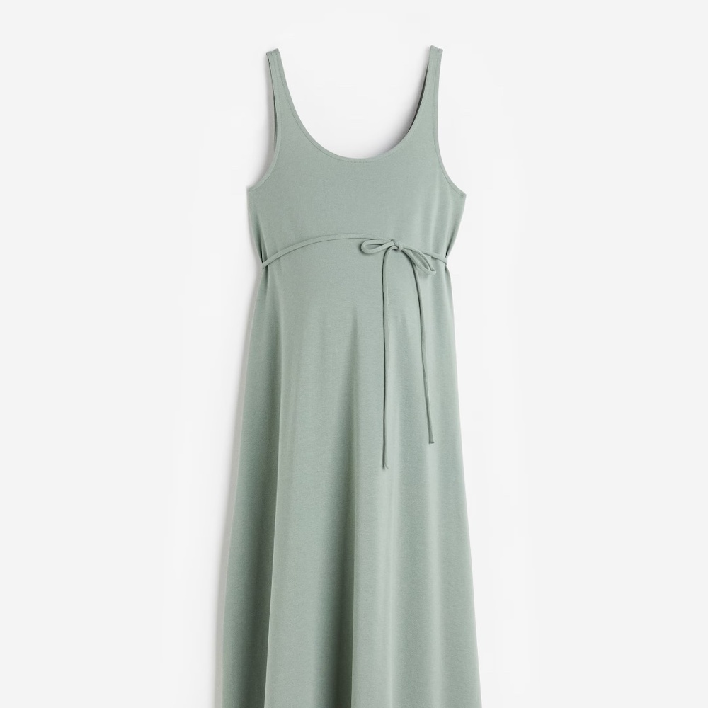H&M Mama cotton calf-length maternity dress